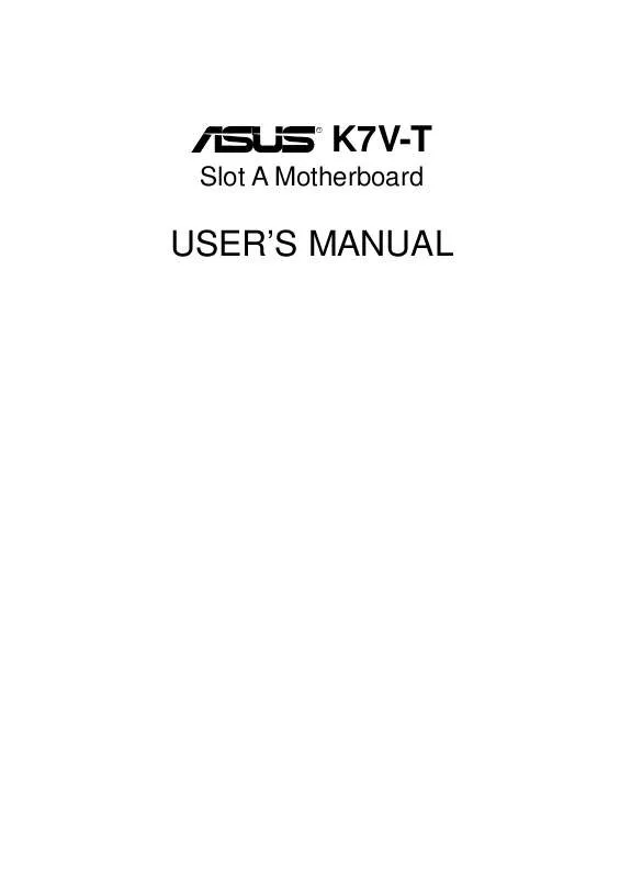 Mode d'emploi ASUS K7V-T