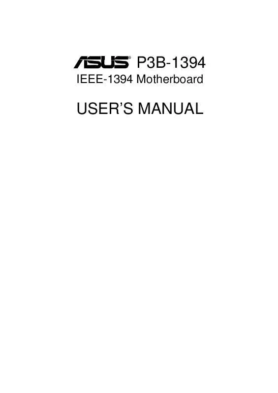 Mode d'emploi ASUS P3B-1394