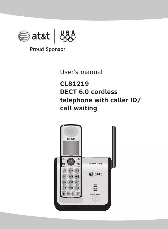 Mode d'emploi AT&T CL81219