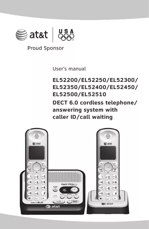 Mode d'emploi AT&T DECT 6.0