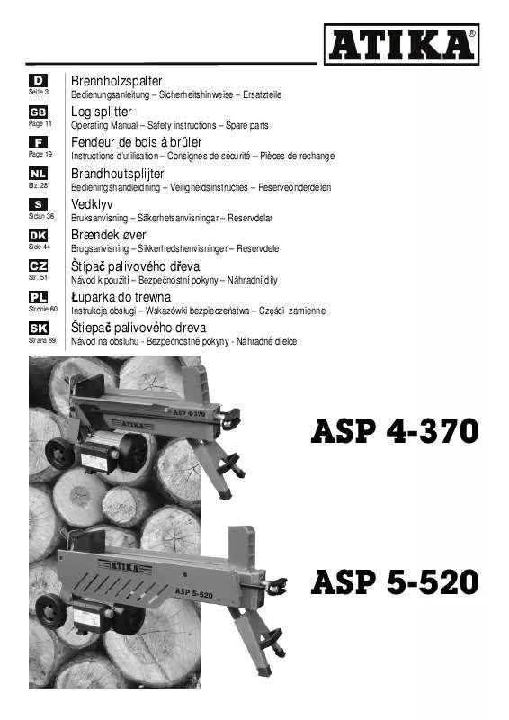 Mode d'emploi ATIKA ASP 5-520