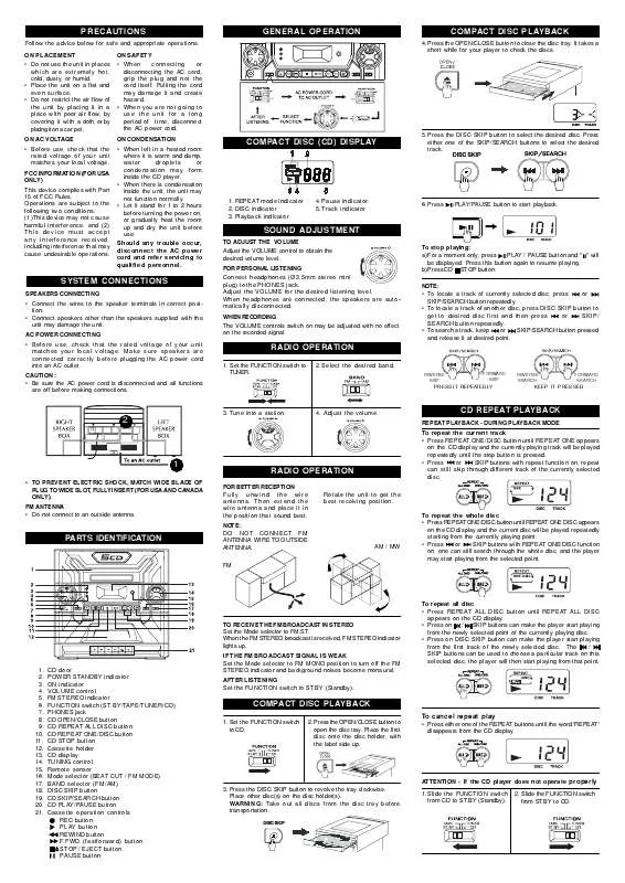 Mode d'emploi AUDIOVOX CE445C