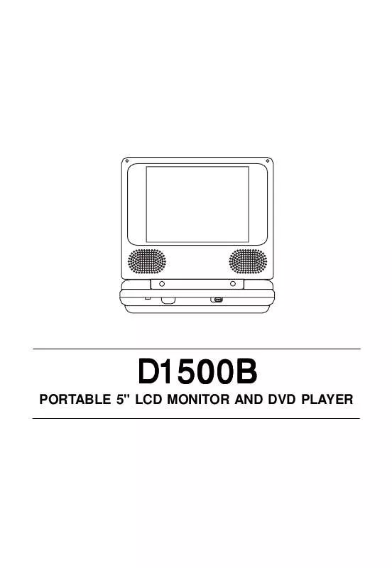 Mode d'emploi AUDIOVOX D1500B