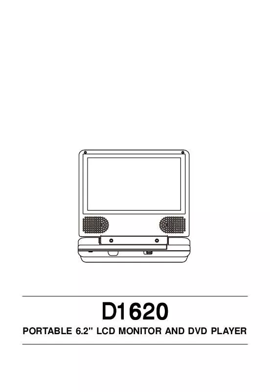 Mode d'emploi AUDIOVOX D1620