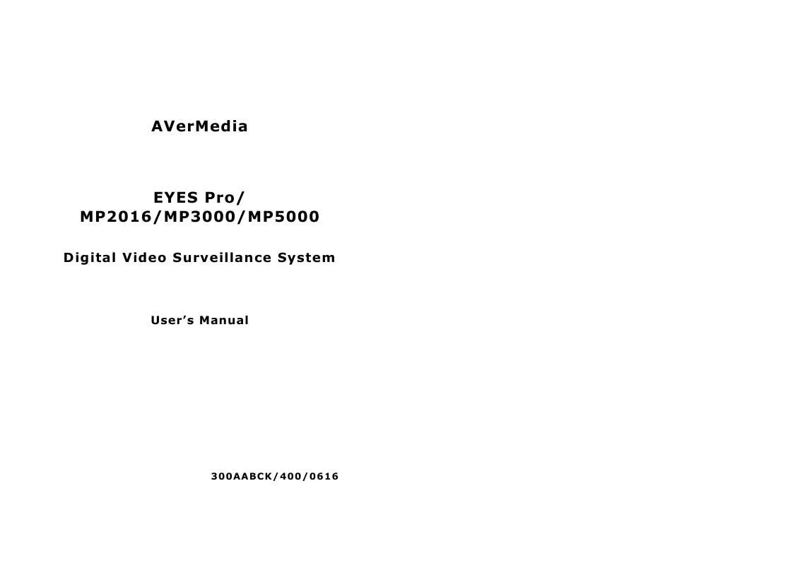 Mode d'emploi AVERMEDIA MP5000