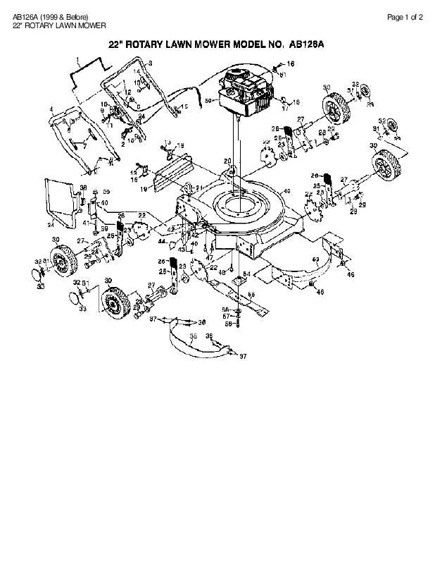 Mode d'emploi AYP AB126A