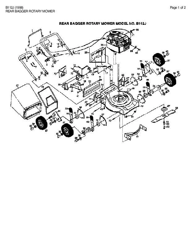 Mode d'emploi AYP B112J