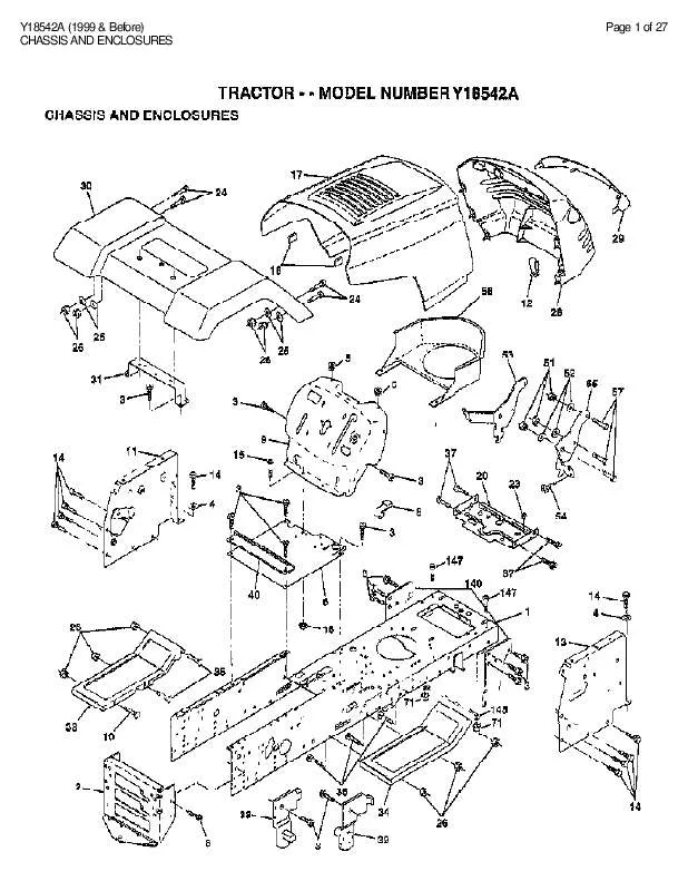 Mode d'emploi AYP Y18542A