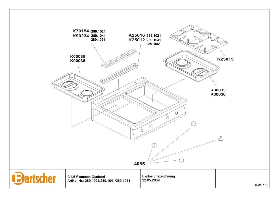 Mode d'emploi BARTSCHER 2891021