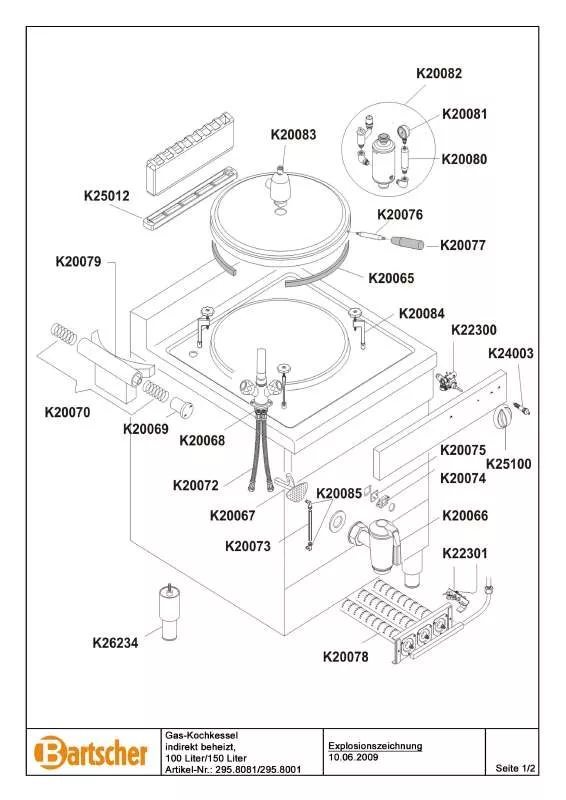 Mode d'emploi BARTSCHER 2958001