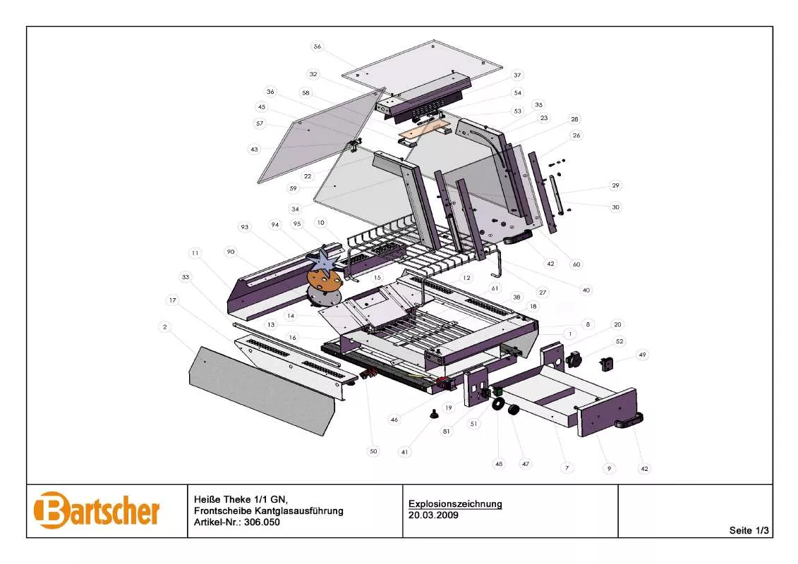 Mode d'emploi BARTSCHER 306050-093