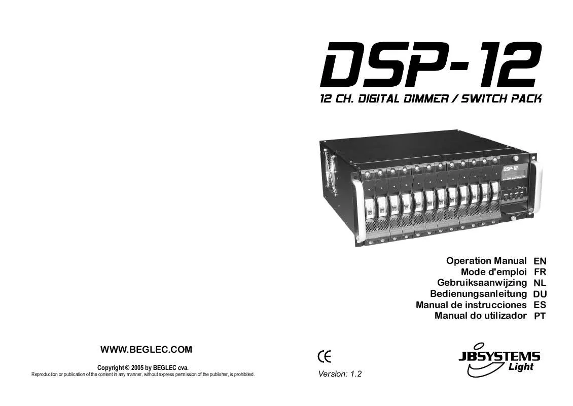 Mode d'emploi BEGLEC DSP-12