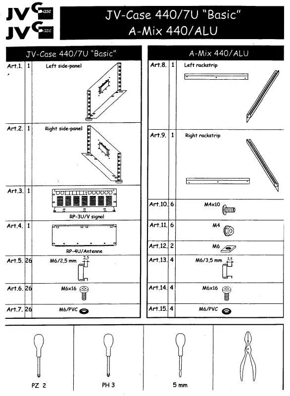 Mode d'emploi BEGLEC JV-CASE 440-7U BASIC