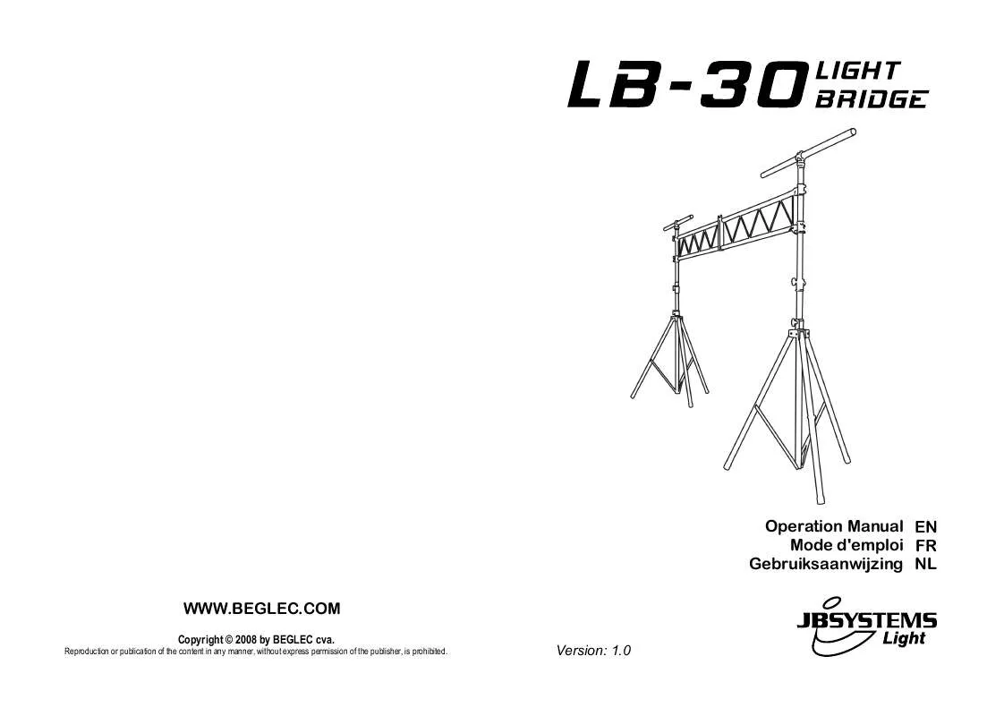 Mode d'emploi BEGLEC LB-30