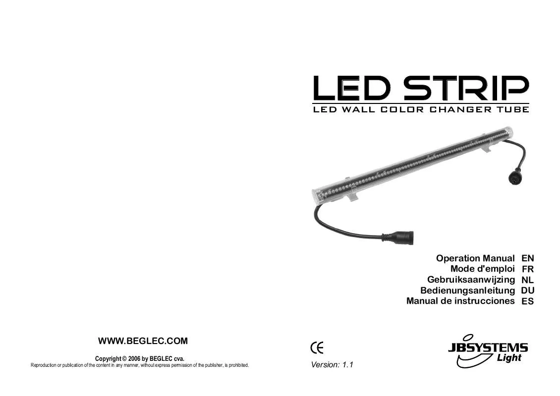 Mode d'emploi BEGLEC LED STRIP