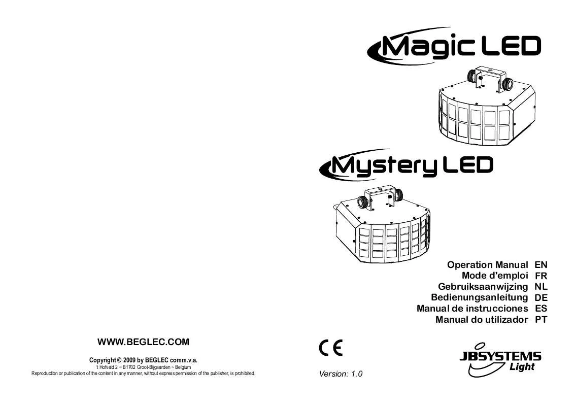 Mode d'emploi BEGLEC MAGIC LED