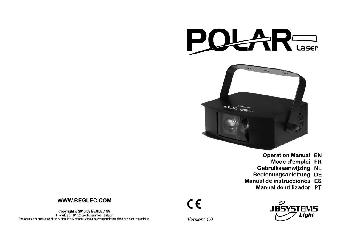 Mode d'emploi BEGLEC POLAR LASER