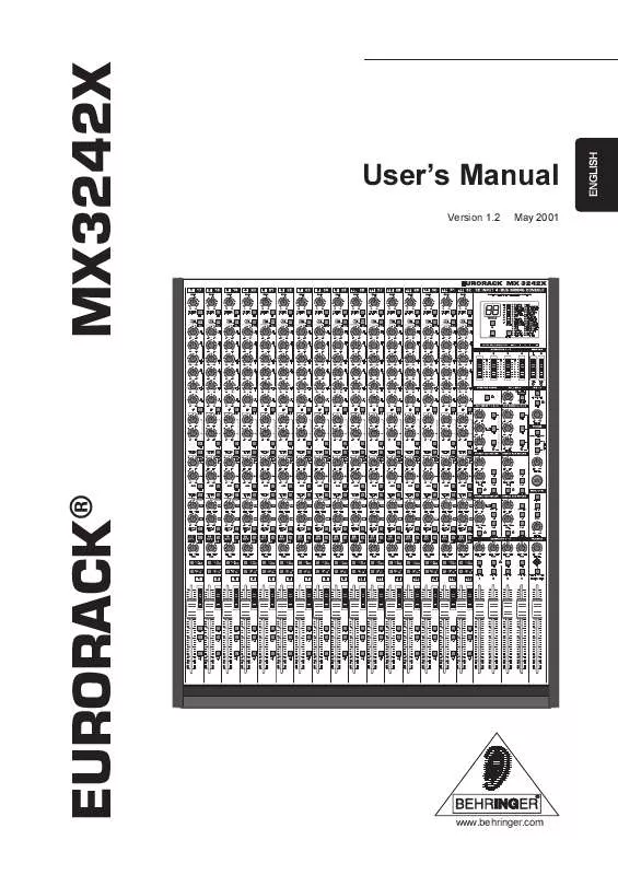 Mode d'emploi BEHRINGER MX3242X