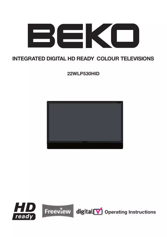 Mode d'emploi BEKO 22WLP530HID