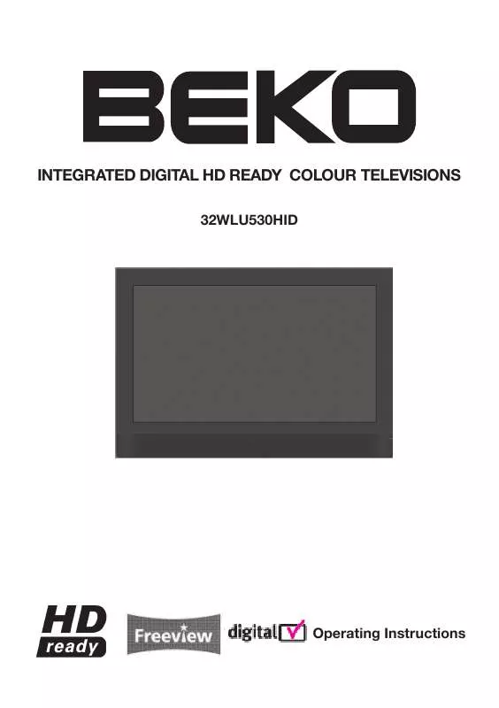 Mode d'emploi BEKO 32WLU530HID