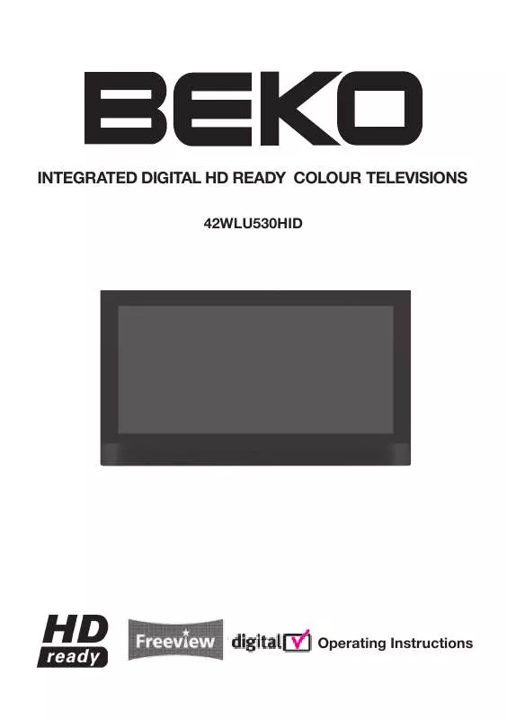 Mode d'emploi BEKO 42WLU530HID