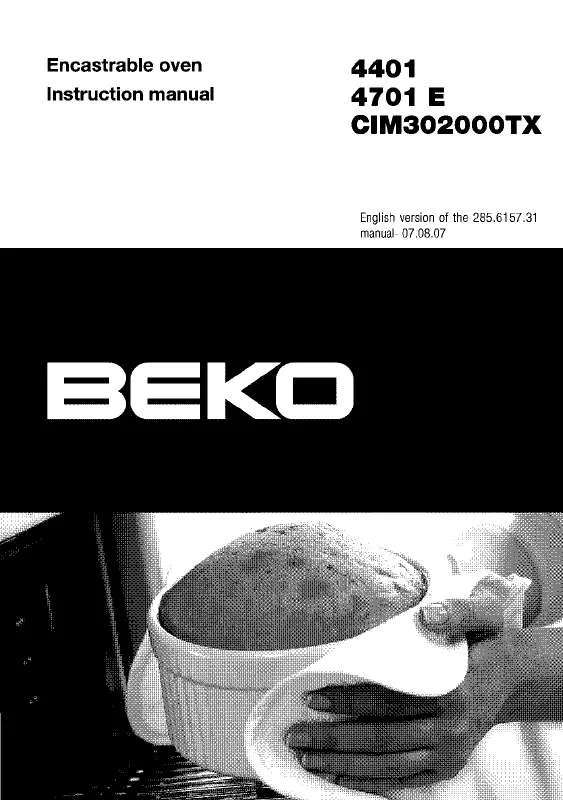 Mode d'emploi BEKO 4701 E