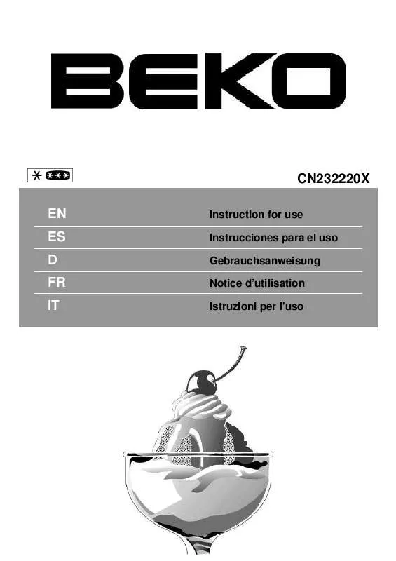 Mode d'emploi BEKO CN232220X
