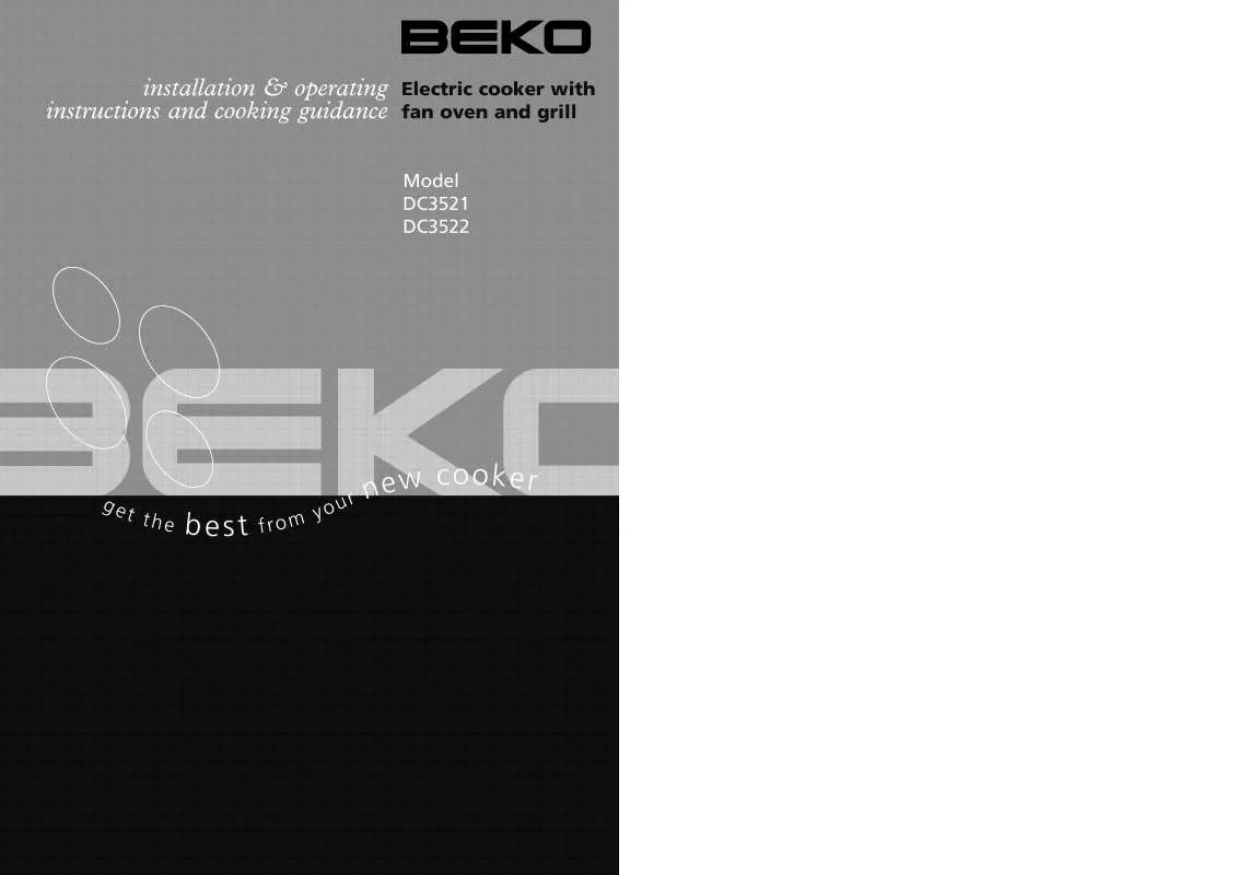 Mode d'emploi BEKO DC3521
