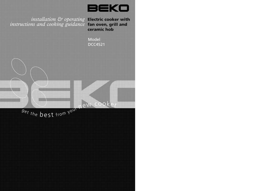 Mode d'emploi BEKO DCC4521