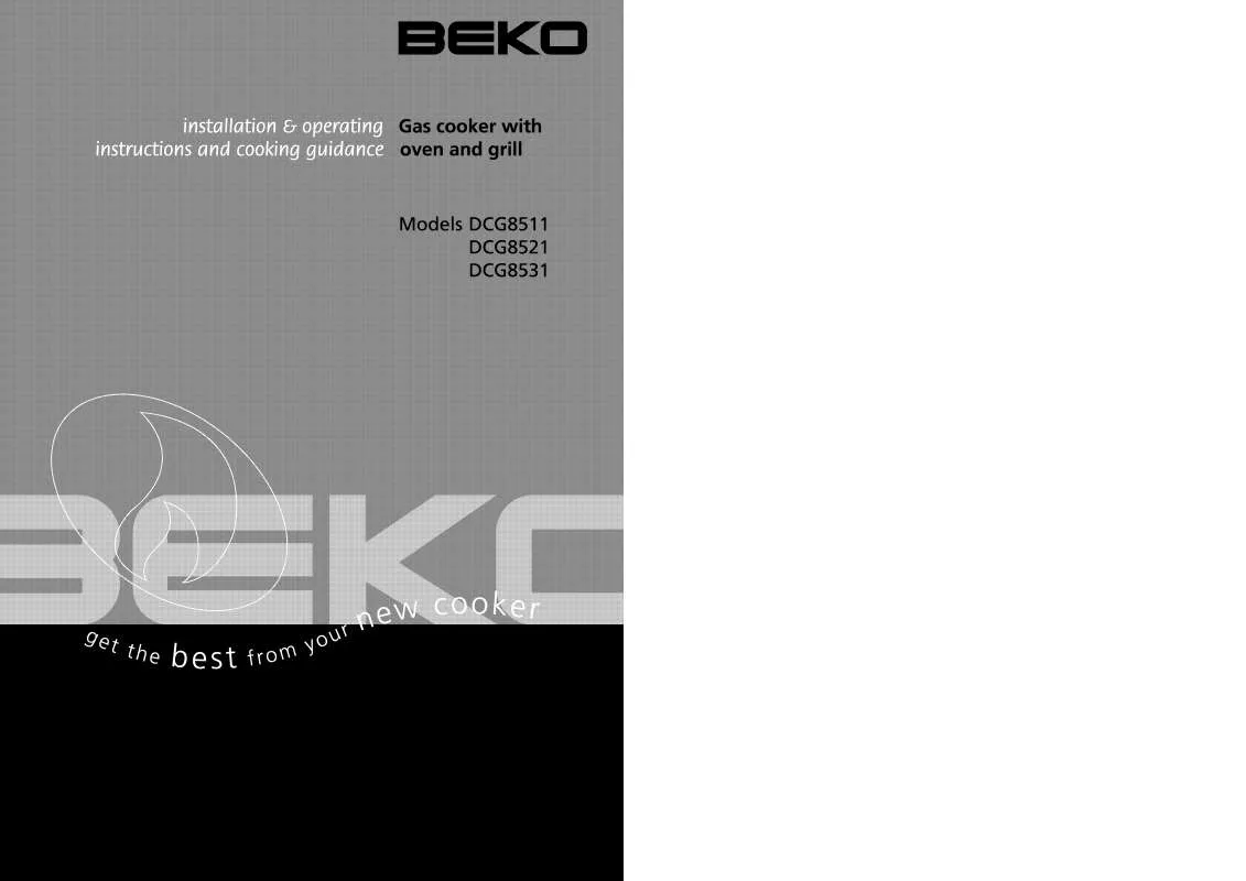 Mode d'emploi BEKO DCG8511