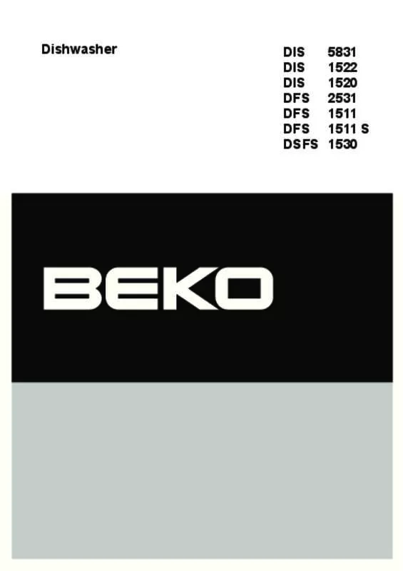 Mode d'emploi BEKO DFS2539