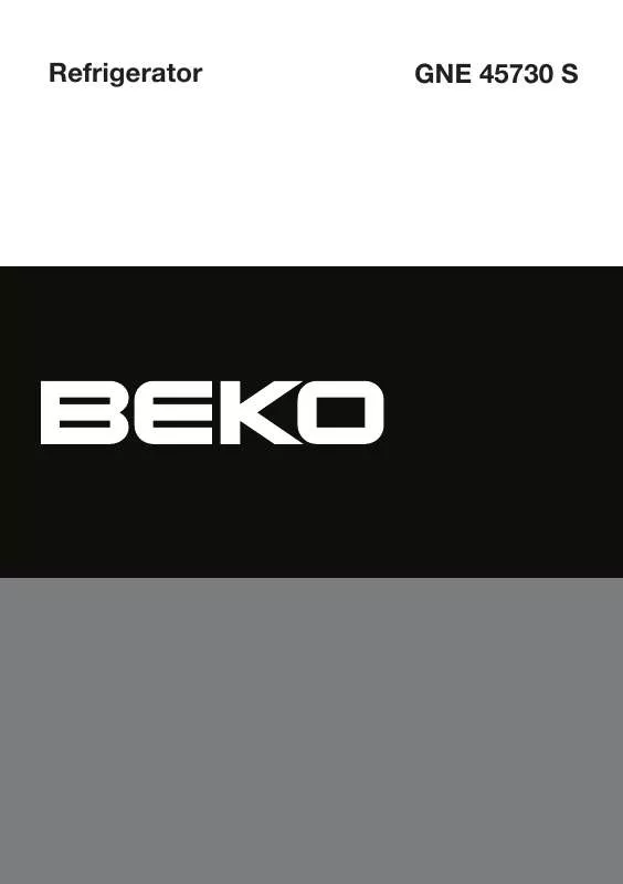 Mode d'emploi BEKO GNE 45730