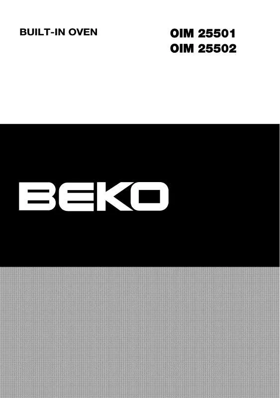 Mode d'emploi BEKO OIM 25501