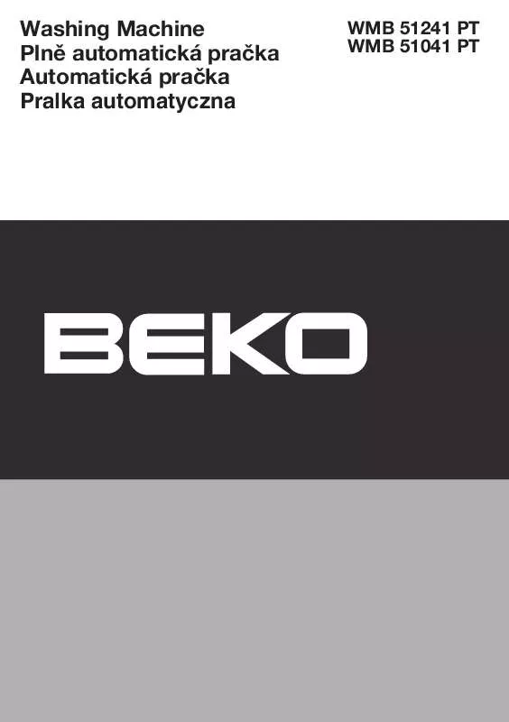 Mode d'emploi BEKO WMB 51241