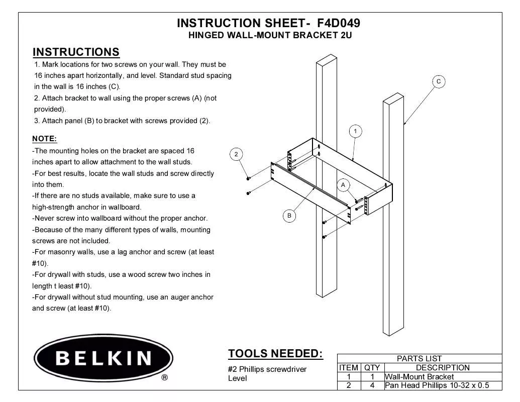 Mode d'emploi BELKIN F4D049