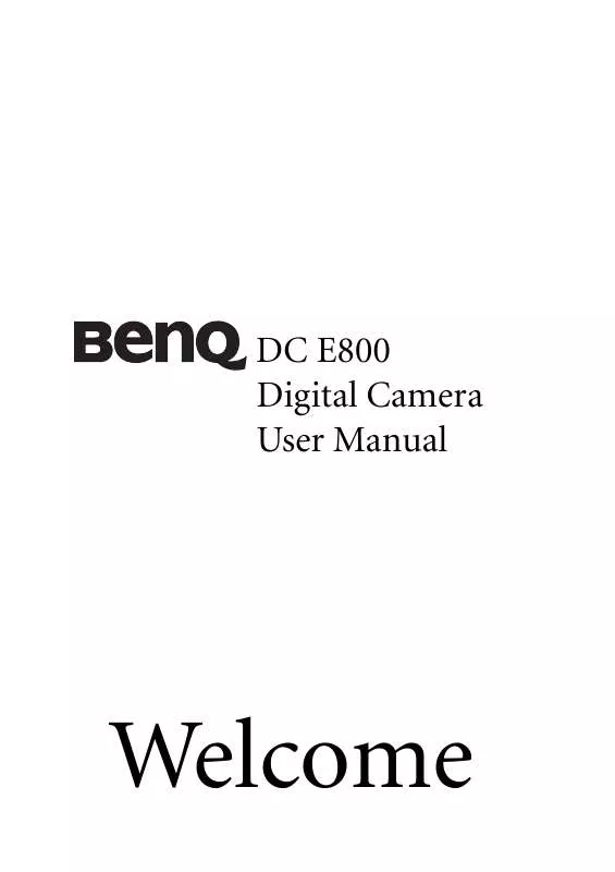 Mode d'emploi BENQ E800