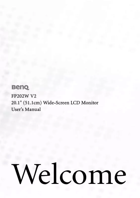 Mode d'emploi BENQ FP202W V2