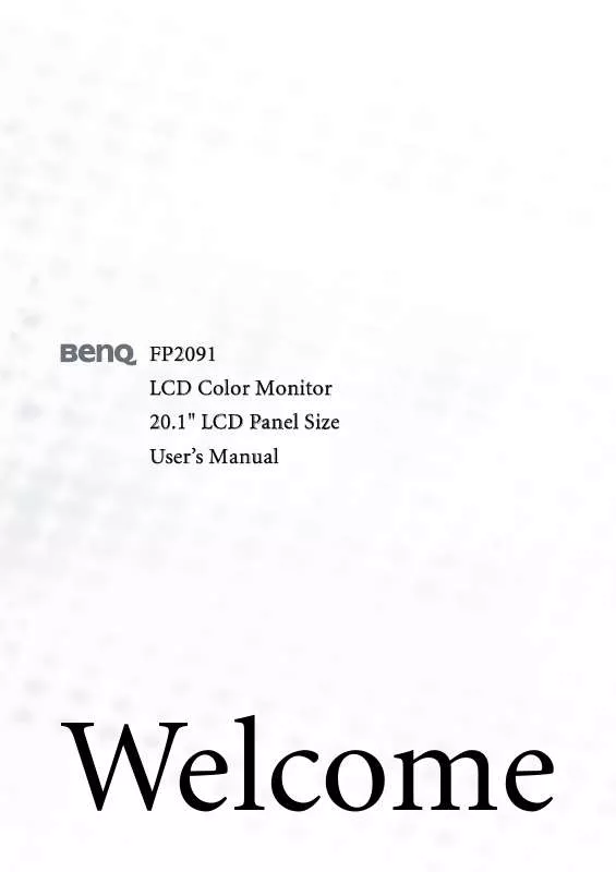 Mode d'emploi BENQ FP2091