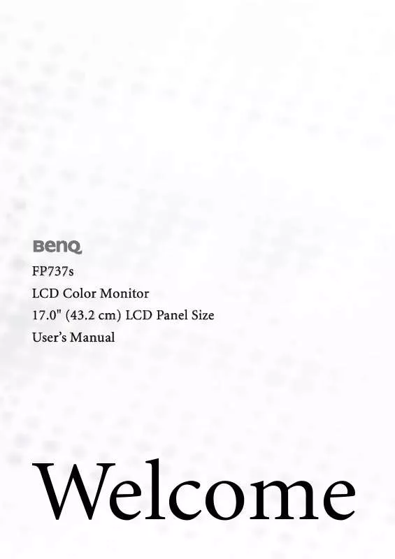 Mode d'emploi BENQ FP737S