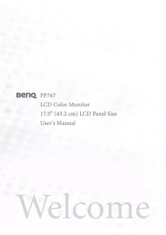 Mode d'emploi BENQ FP757 V2