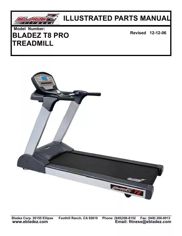 Mode d'emploi BH FITNESS BLADEZ T8 PRO