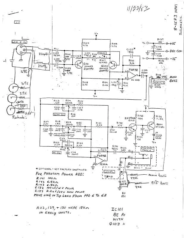 Mode d'emploi BIAMP 8-1683 INPUT