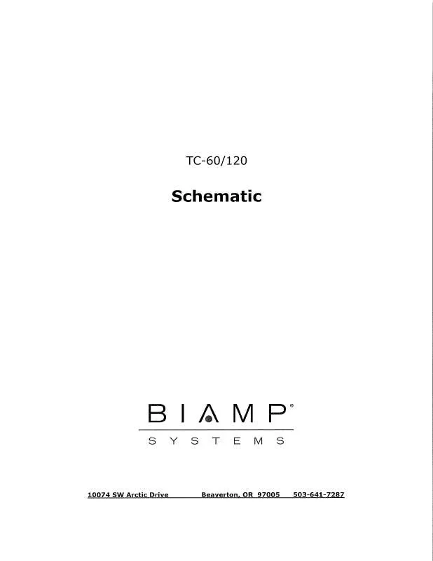 Mode d'emploi BIAMP TC-60-120