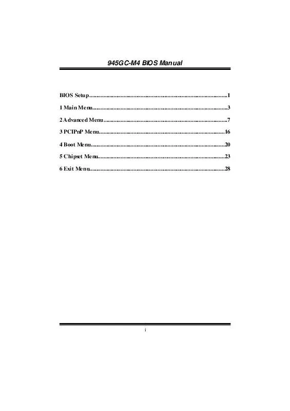 Mode d'emploi BIOSTAR 945GC-M4