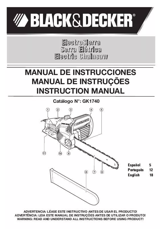 Mode d'emploi BLACK & DECKER GK1740