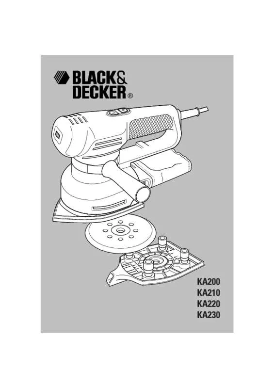 Mode d'emploi BLACK & DECKER KA220E