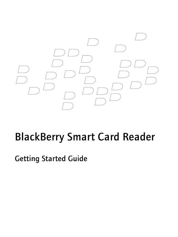 Mode d'emploi BLACKBERRY SMART CARD READER