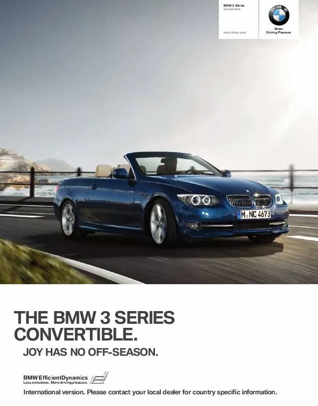 Mode d'emploi BMW 318I CONVERTIBLE