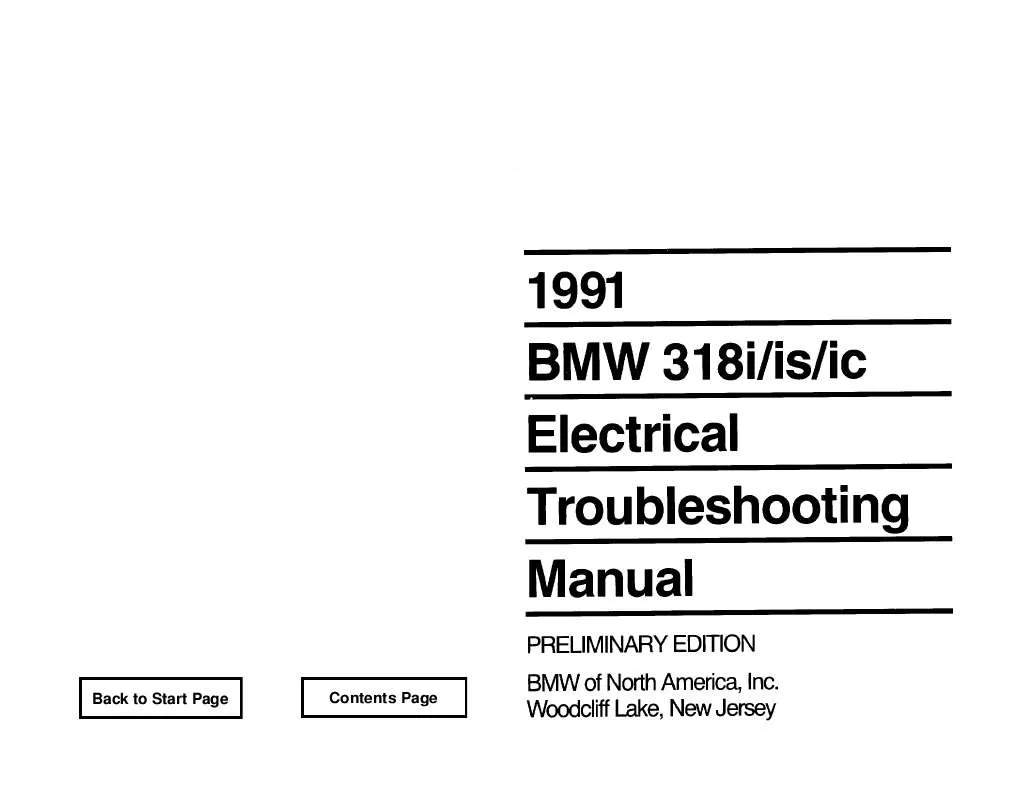 Mode d'emploi BMW 318IS