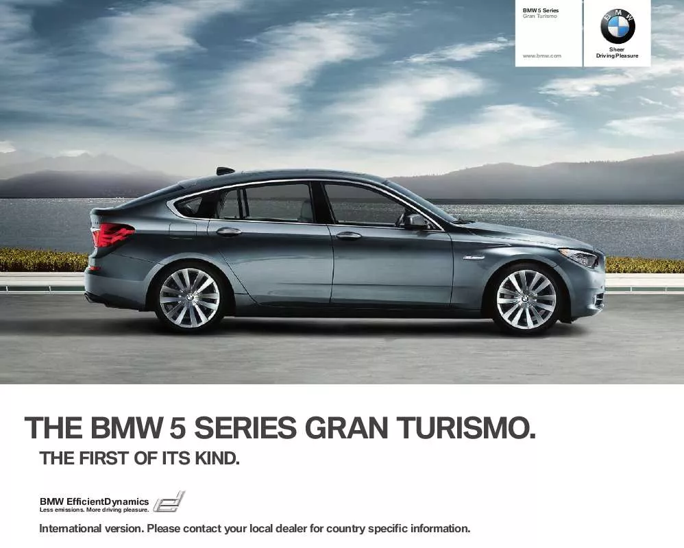 Mode d'emploi BMW 530D GRAN TURISMO